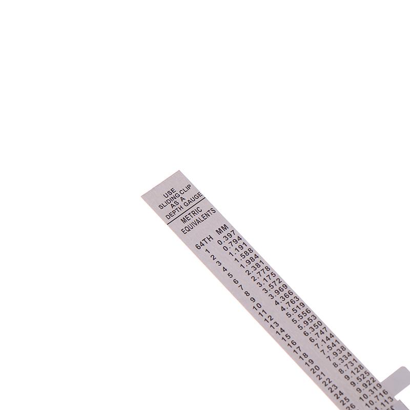 1/2 Pezzi Righello di Precisione in Acciaio Inossidabile da 6 Pollici Righello Tascabile Scorrevole Con Graduazioni in Pollici 1/32" Mm/Metrico Alta Precisione
