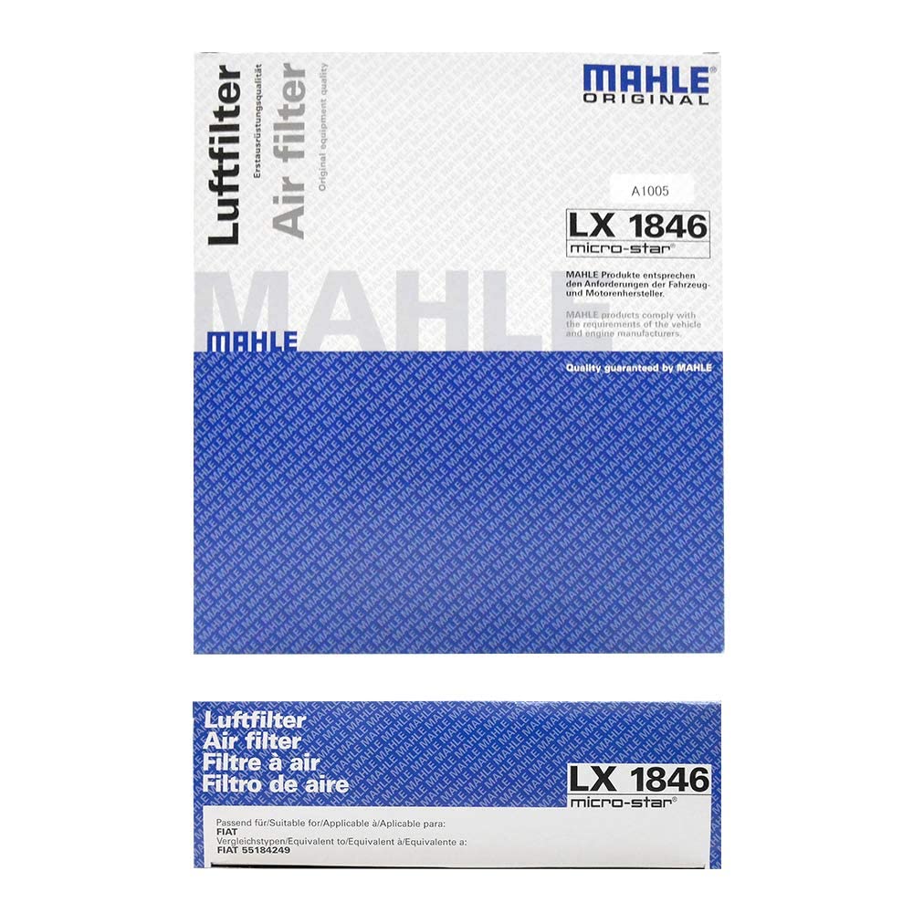 MAHLE Luftfilter für Alfa- und Punto Evo-Kompatibilität muss vom OEM-Filterhersteller Romeo, Fiat, Abarth, Mito, Punto hergestellt werden, (ABA-955141,