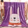 Kids Cartoon Dinosaur Blanket Flannel Green Autumn Animal Breathable Super Warm Throw Blankets for Bedding Travel Bedding Throws