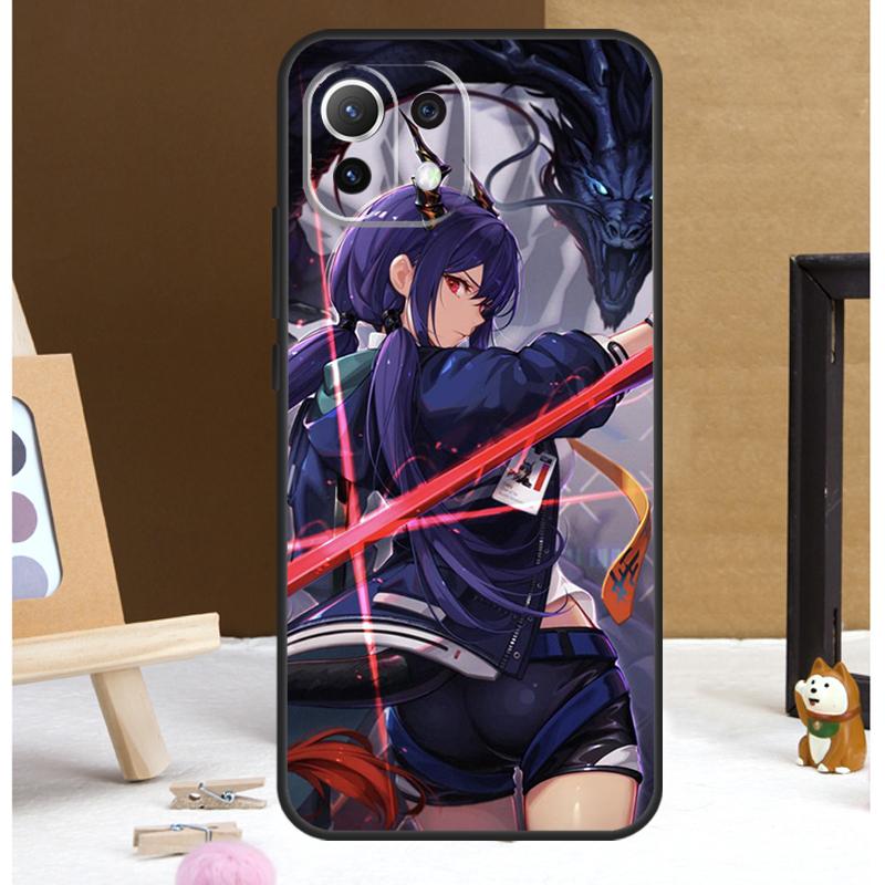 Anime Girl Samurai Case For POCO M6 X3 X5 X6 Pro F3 F5 M5s Cover For Xiaomi 13T 12T 11T 14 Pro 12 13 Lite Case