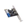 PCIE To USB 3.0 Expansion Card 5 Gbps 2 Ports with Front USB3.0 19pin Connector 4pin Power Interface for Desktop PC
