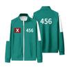 Squid Games Season II Sweatshirt Zip-up Stand Collar Long Sleeve Number Printing