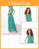 Elegant Summer Fashion Women Round Neck Sleeveless Chiffon Dress For Casual Party