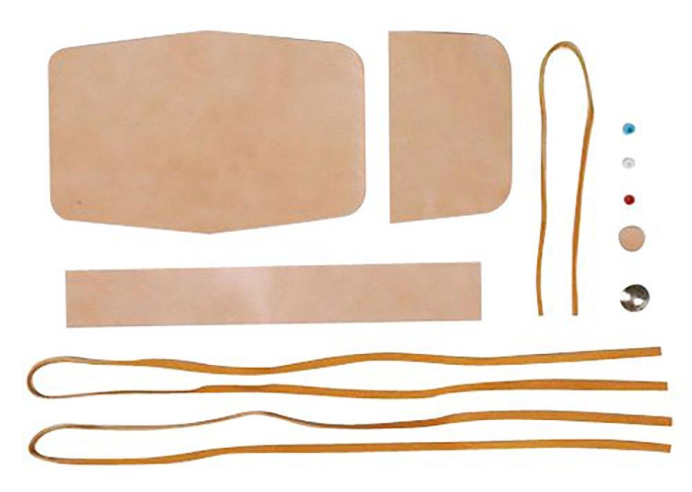 Zestaw Warsztatowy do Rękodzieła Skórzanego Torba na Leki, Mała, Naturalny, 4362-01