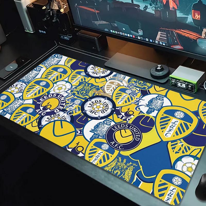 Leeds United Football Club Large Size Mouse Pad Large Gaming Table Cushion Non-slip Laptop Tablet Big Mousepad XXL Mat Mini PC Playmat With Lock edge