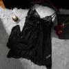 Sexy Mesh V-neck Light Lace Camisole Nightgown Erotic Lingerie Multi-coloured