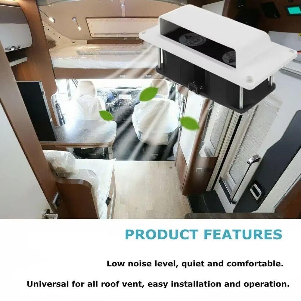Durable Range Hood Exhaust Fan 13.2W Side Air Vent Oil Suction Vent  Motorhome Kitchen