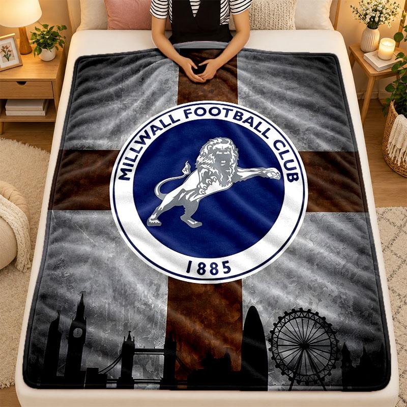 Flannel BlanketMillwall Warm Soft Throw Blanket for Indoor Sofa Bed Living Room Use