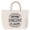 Beach Bag - PLANETEE - Corine - Rope Handle - Large Size - Personalized (first Name)