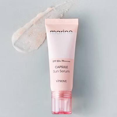 VPROVE Marine Kapsel Sonnenserum (SPF50+ PA++++) 35ml / Feuchtigkeitsspendend, Koreanische Kosmetik, Kbeauty