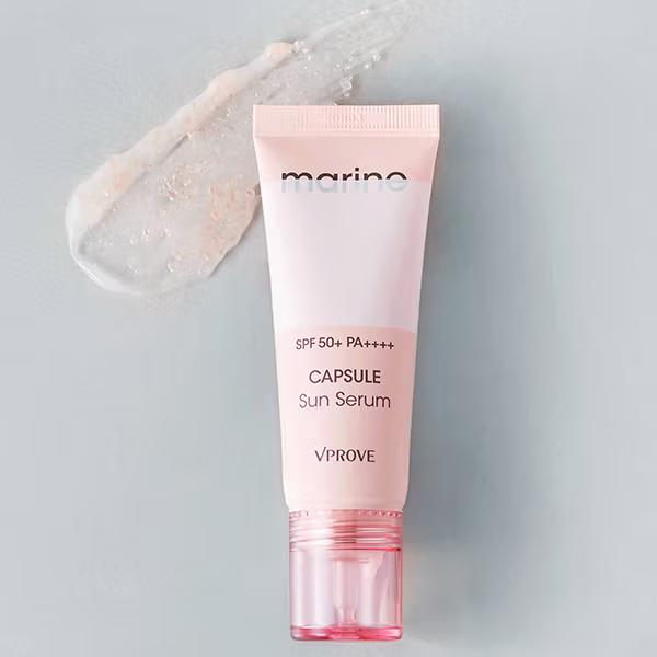 VPROVE Marine Capsule Sun Serum (SPF50+ PA++++) 35ml / Moisturizing, Korean Cosmetics, Kbeauty