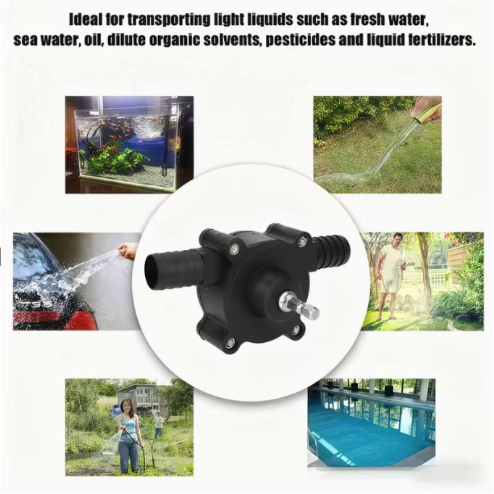 Heavy Duty Liquid Transfer Pump Small Self Suction Centrifugal Pump Electric Drill Pump Garden