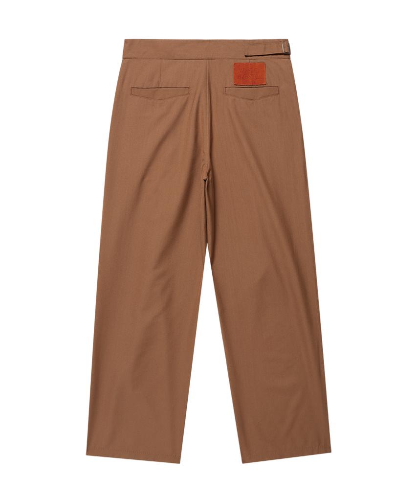 Weseullihyuseuteon Three Tuck Gurkha Slacks Brown