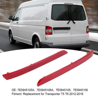 2 pezzi 7E0945105A, 7E0945106A Riflettore Paraurti Posteriore per Transporter T5 T6 2012‑2016