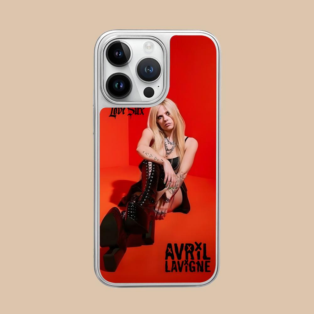 

Avril Lavigne Silver Plating Mobile Phone Case for iPhone 17 16 15 14 13 12 11 Air Pro Max Plus Colorful Cover iPhone 11