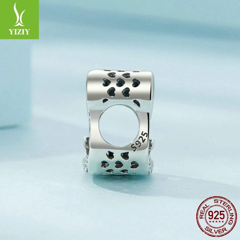 Yin Ziyun Heart-Shaped S925 Sterling Silver Family Tree DIY Bracelet Beads