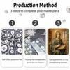 Stretched Frame Pearl Art Kit Saint Woman Painting DIY Sparkling Bead Canvas Creative Leisure Craft for Home Decor