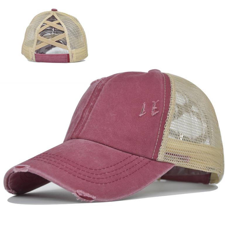 YIRAN Dayang hat Hete Unisex Hoge Kwaliteit Patch Baseballpet Dames Borduurwerk Zonneklep Truckerpet Mesh Ademend Buiten Hip Hop Pet Snapback 54-60cm