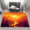 Game G Firewatch Floor Mat Eco  Flannel Doormat Non Slip Odorless Indoor Floor Rug Soft Short Plush Home Mat