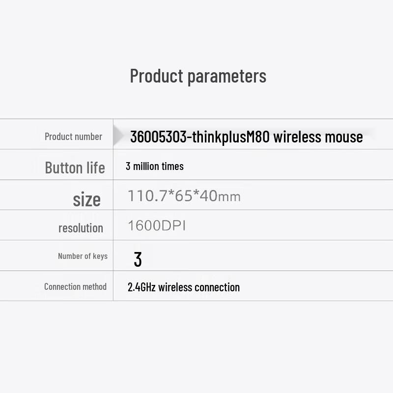 Lenovo Thinkplus M80 Wireless Mouse