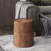 2023 Chinese Retro Wood Grain Trash Can - Large Capacity for Home & Hotel Use