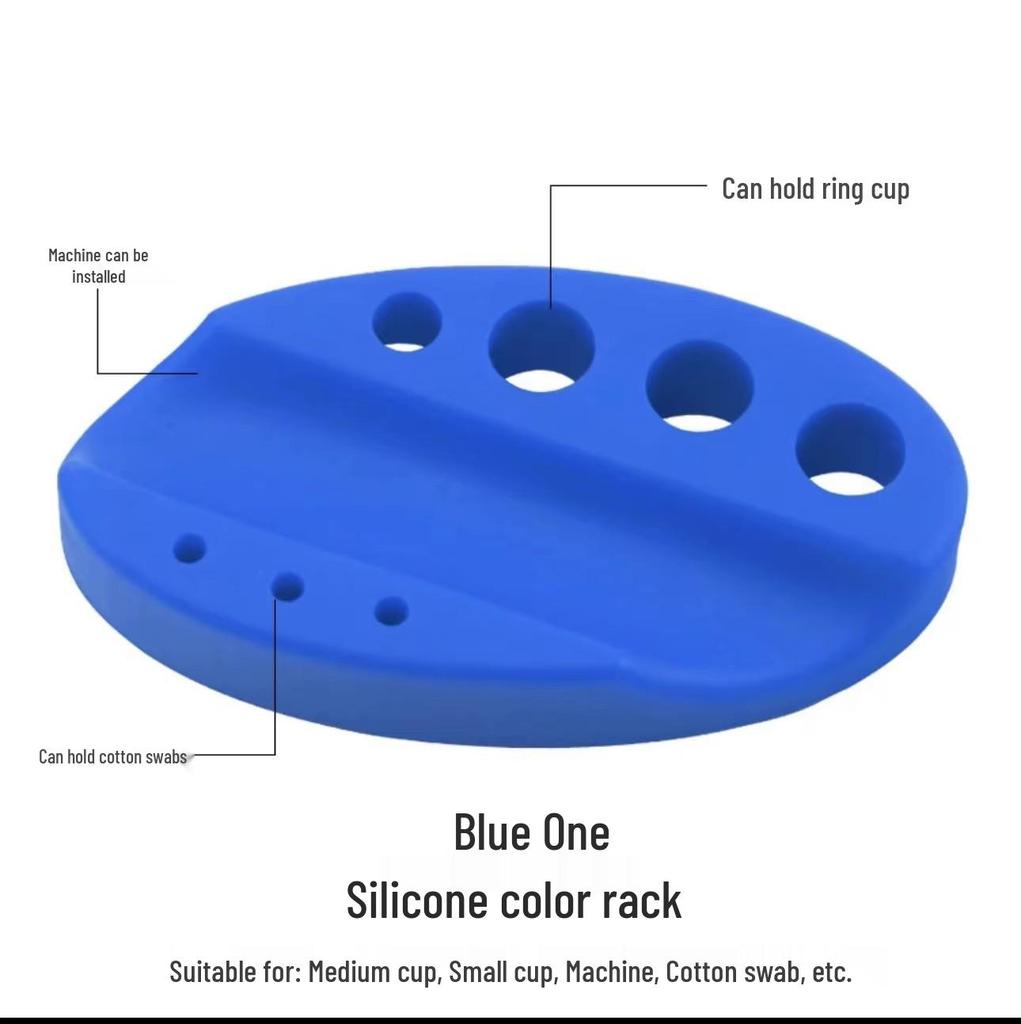 Oval Silicone Tattoo Pigment and Machine Stand Holder