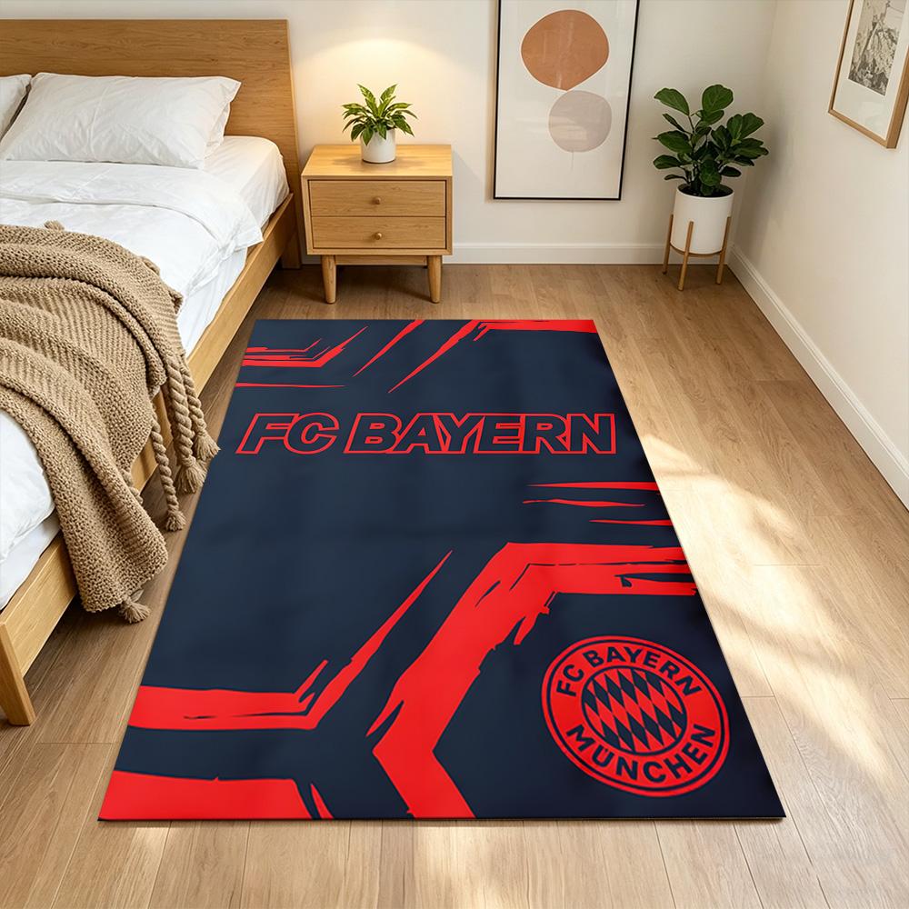 Bayern Munich Football Glory Cleanable Rug Soft Plush Non-slip Bottom Living Room Essential Fashionable Home Decor Housewarming Gift Idea