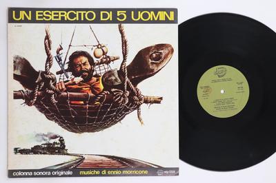 LP Record OST, ENNIO MORRICONE - Un Esercito Di 5 Uomini ELP058 DUSE 1977 Italy Soundtracks & Musicals Used