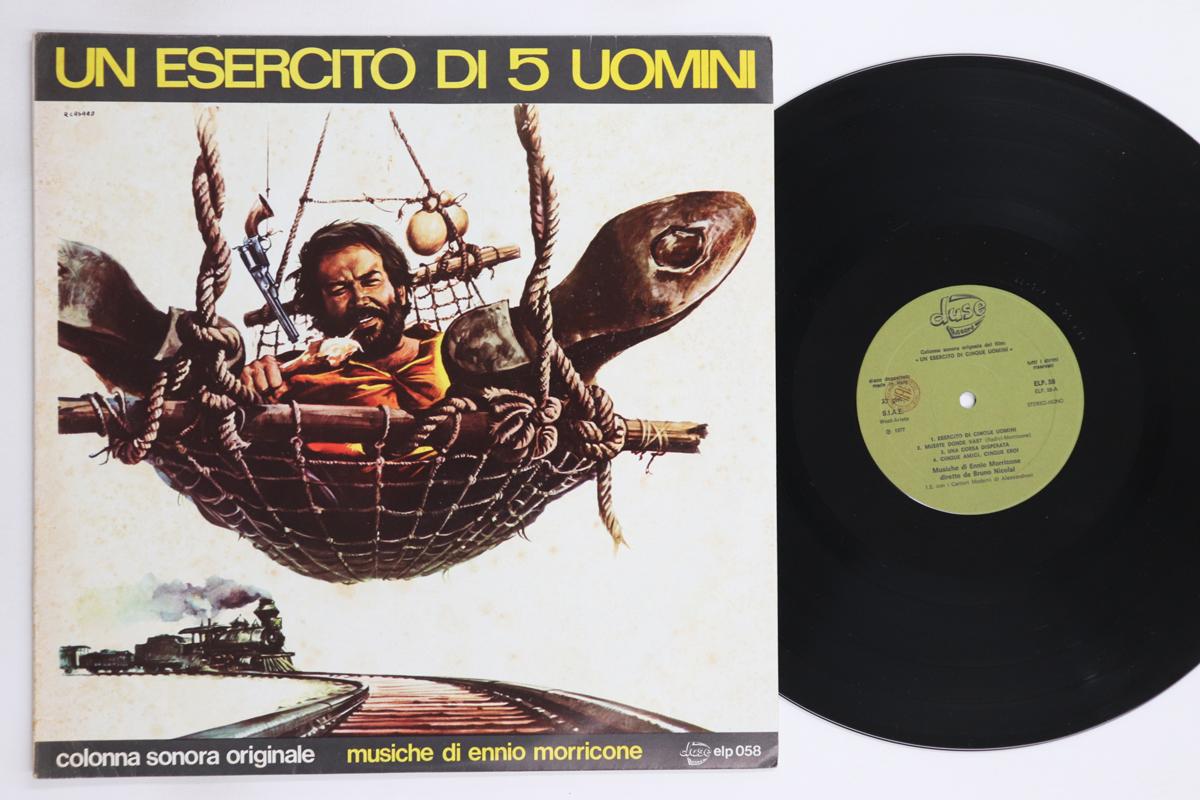 

LP Record OST, ENNIO MORRICONE - Un Esercito Di 5 Uomini ELP058 DUSE 1977 Italy Soundtracks & Musicals Used