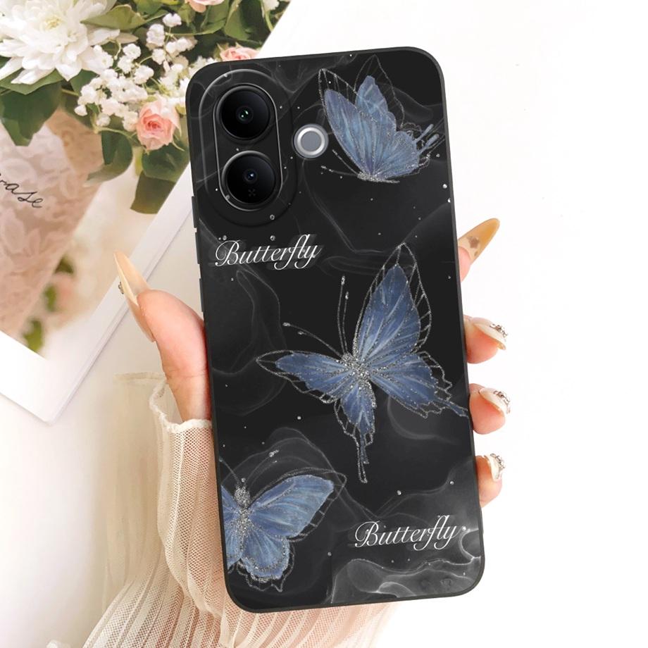 Butterfly Love Heart Bow Phone Case For Vivo V60 Lite 4G 5G V2530 / Vivo V60 V2511 T4 Pro Back Cover Soft Camera Protected Funda
