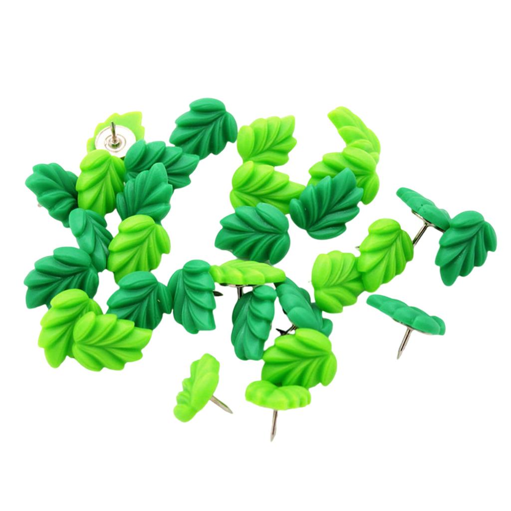 20/30/50 Stück Blatt Reißnägel Kork Pinnwand Reißnagel Dekorative Reißzwecken Kartennadeln zum Aufhängen Ausstellen Bild Notiz