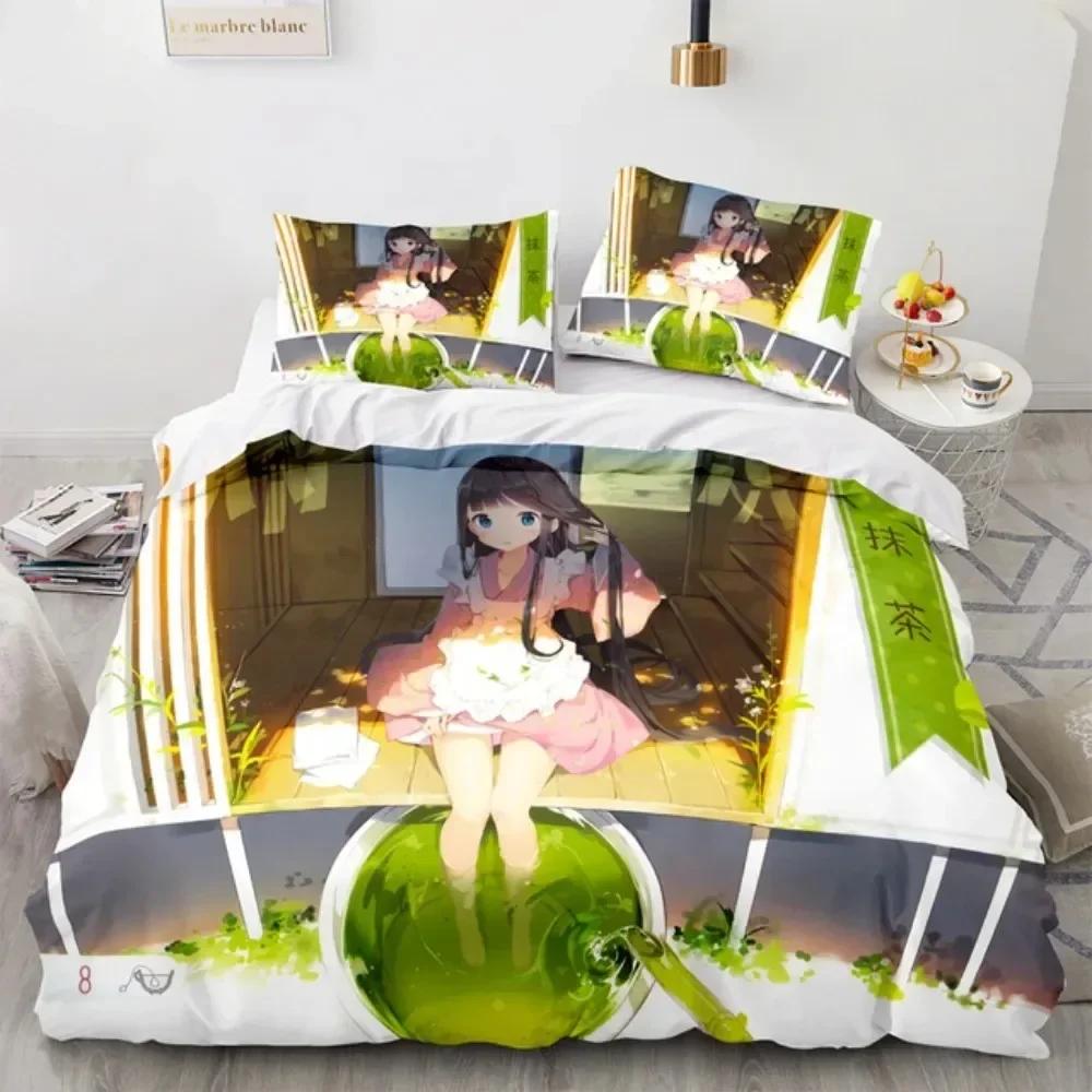 Kotori Itsuka Cosplay Anime Date A Live Costume 3D Duvet Cover Bedding Set Comforter Linen Pillowcases Home Decor Single Queen