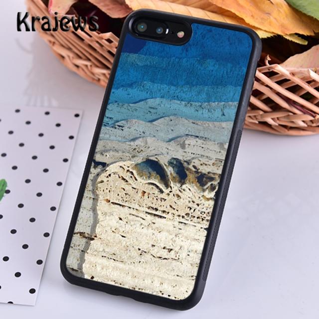 Krajews Wood Resin Marble Soft Phone Case Cover For iPhone 14 5 6s 7 8 Plus X XR XS 11 12 13 Pro Max Samsung Galaxy S21 S22ultra