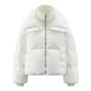 Aileiy Women's Short Puffer Down Jacket with Stand Collar