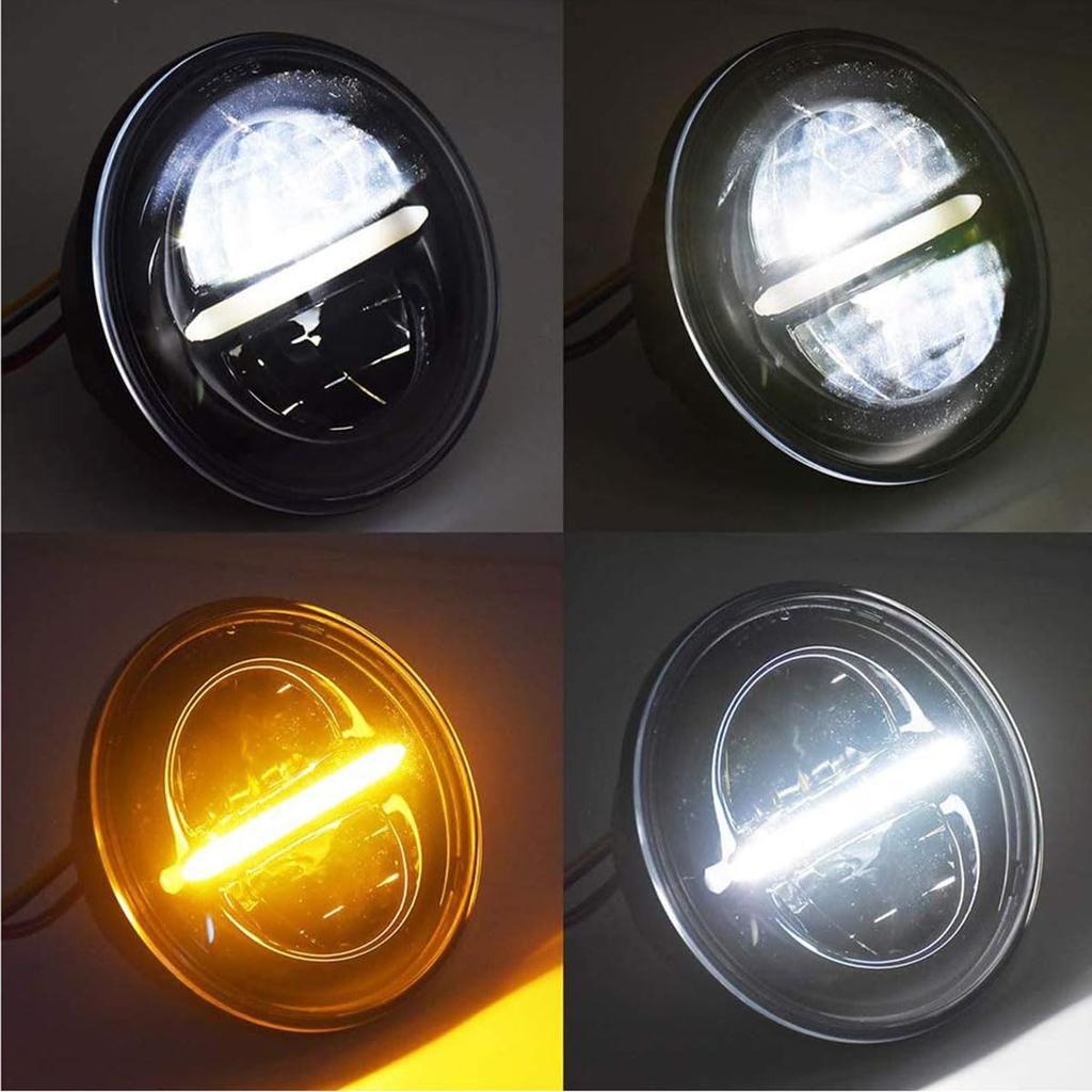 YIBO Motorcycle Headlight 5.75 Inch Headlight LED Headlamp Projector Driving Light with DRL High