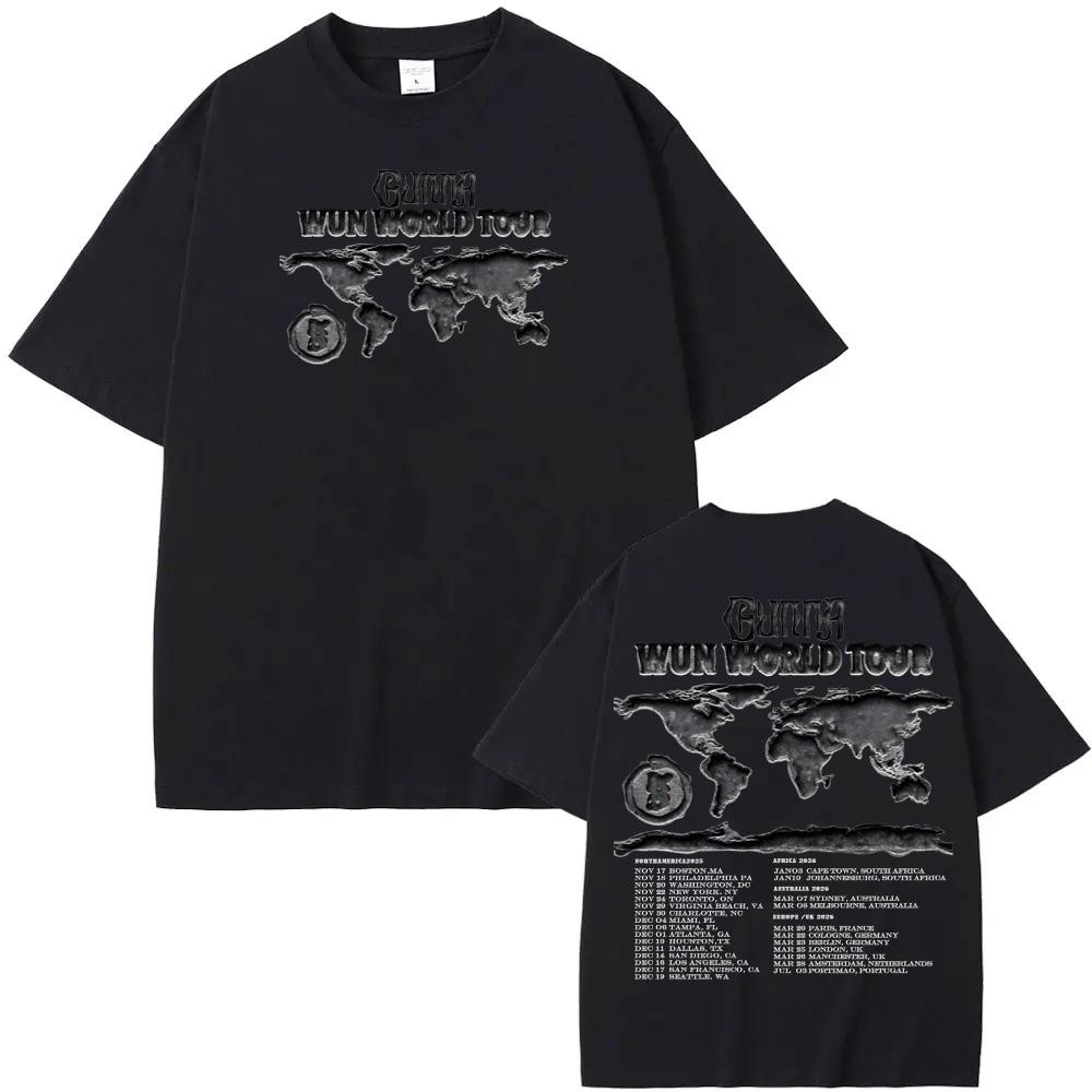 WUNNA World Tour T-SHIRT Rapper Gunna High Quality Tee-shirt Short Sleeve 100%cotton Gothic Tshirt Round Neck Summer Ropa Hombre