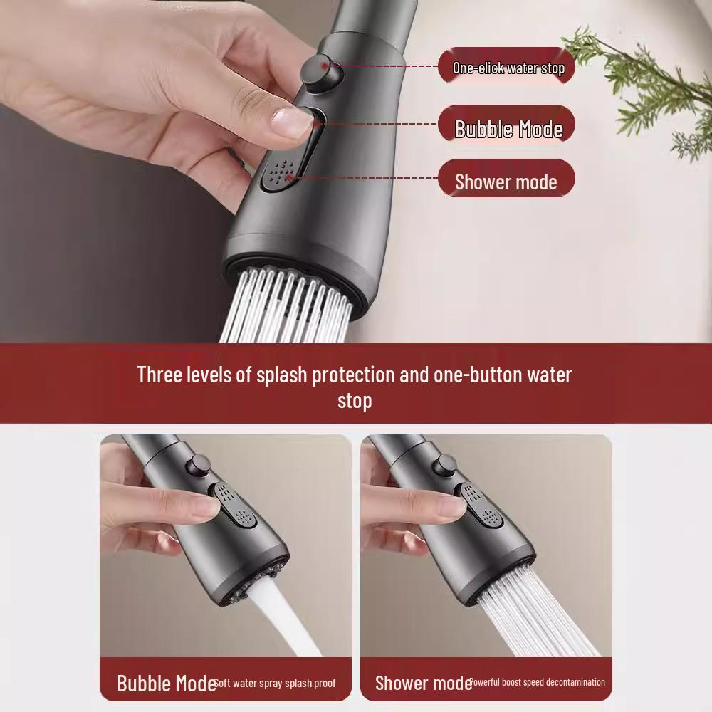 Uniwersalny kuchenny kran zapobiegający rozpryskiwaniu