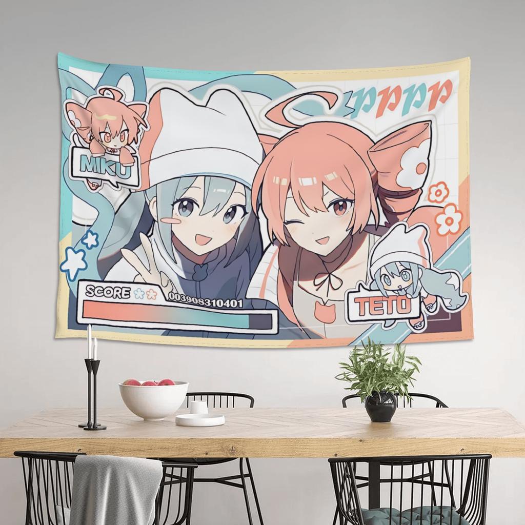 Colorful Anime Girl Tapestry Bedroom Decoration Wall Hanging Blanket Tapestry Cool Stuff For Room