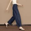 Demana Women's High-Waist Cotton Loose Balloon Denim Pants