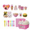 Little BearShape Pudding Feeding Set Pretend Play Early Education Lunch Box Pudding Kawaii Simulation Model Play House Toys