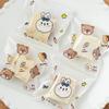 100pcs Cartoon Cookie Packaging Bag Cookie Snowflake Crispy Packaging Self Sealing Bag Separate Transparent Cute Little Bear