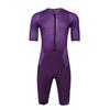 Tuta da Ciclismo Skinsuit Chronosuit [Morethan] Pezzo Unico (S/Viola Scuro/Manica Corta/Estate) (Leggero/Protezione UV/Idratante