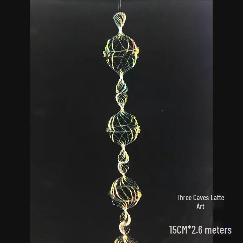 Duhaový vločkový voštinový míč - Barevná vánoční a jarní dekorační rekvizita