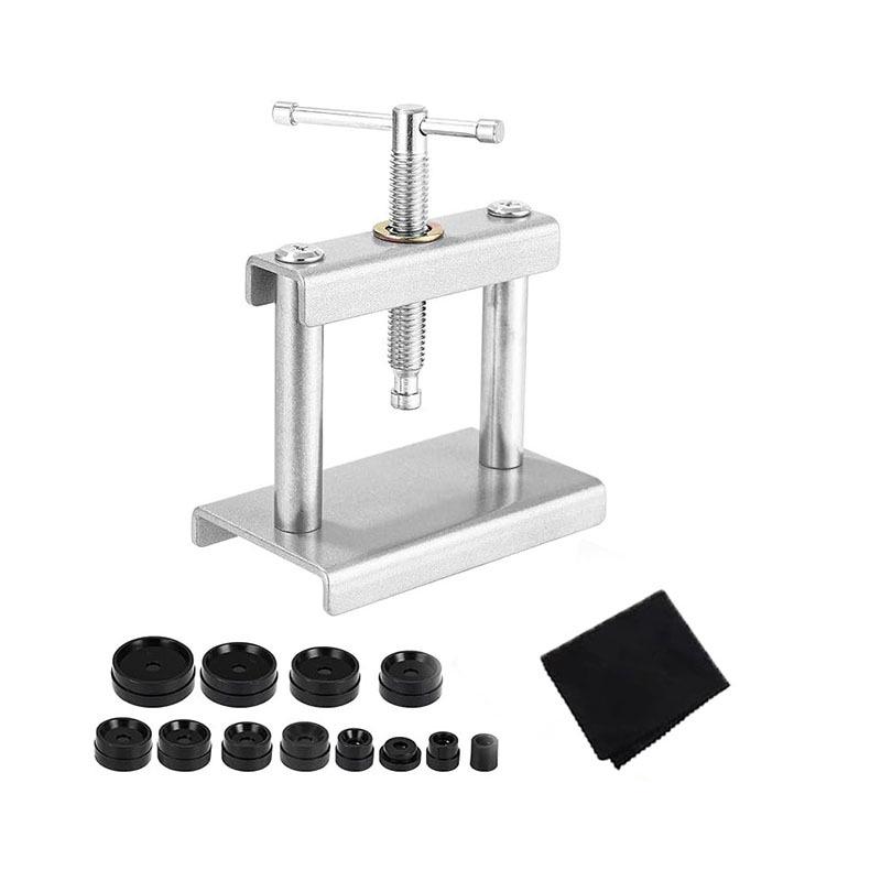 Benchtop Watch Press: Metal Tool for Mechanical & Quartz Watch Battery Cover Replacement
