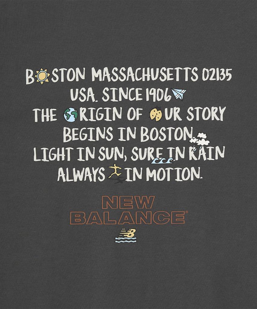 Nyuballanseu Nbneg31663 / Uni Sunny Rainy Lettering Short Sleeve T-Shirt (Charcoal)