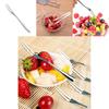 Highquality Stainless Steel Fruit Fork Tableware Perfect For Snacks Cakes And Desserts