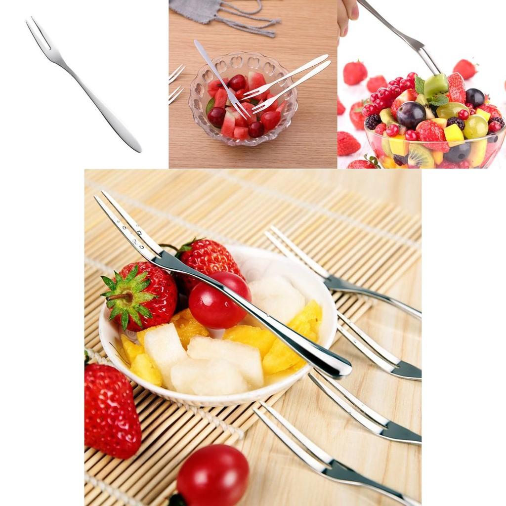 Highquality Stainless Steel Fruit Fork Tableware Perfect For Snacks Cakes And Desserts