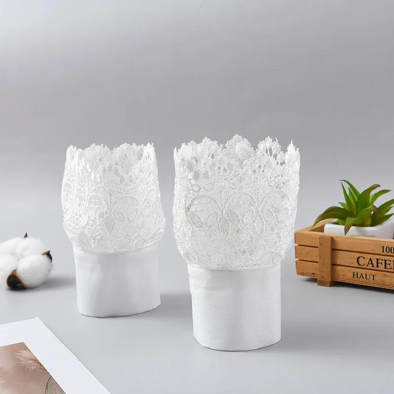 1 Pair Girl Lace Fake Sleeves for Women Shirt Sweater Floral Embroidery Pleated Wrist Warmers Fake Cuff Ladies False Cuffs