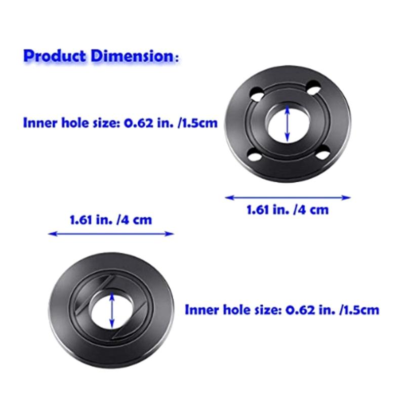 2x/Set 125 Angle Grinder Flange Nuts Practical Circular Saw Blade Cutting Discs 5/8 Electric Angle Grinders Access Tool