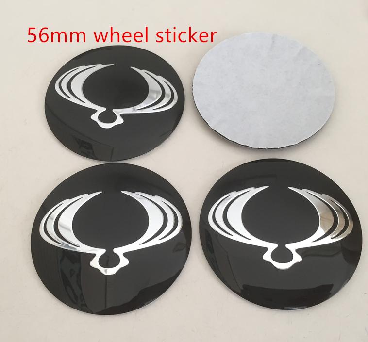 4pcs 56mm 60mm forSsangyong Car Emblem Wheel Hub Center Cap Badge Covers Sticker Styling Accessories